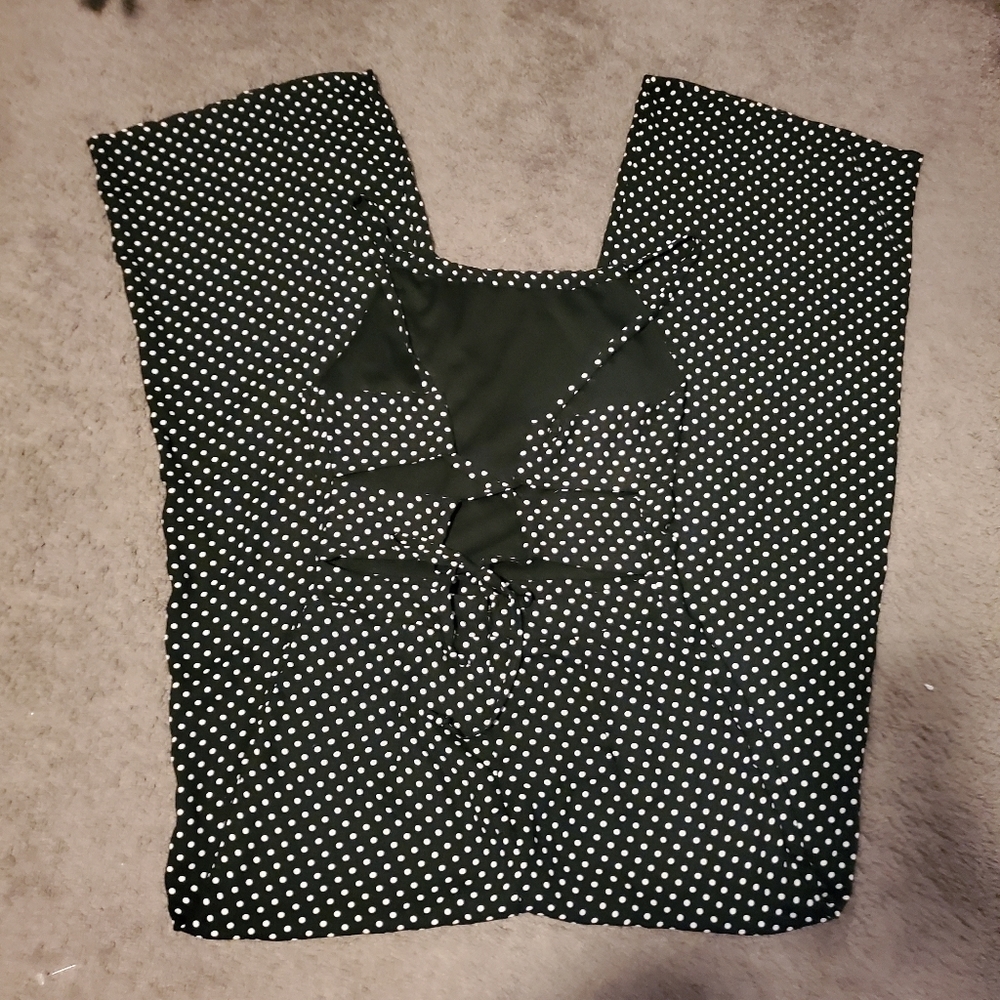 Bebop Lace up Back Wide Leg Jumpsuit - Picture 3 of 12